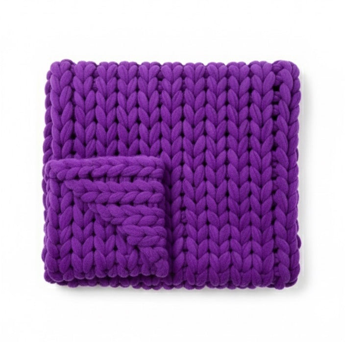 The Plush Throw – Neon Purple
