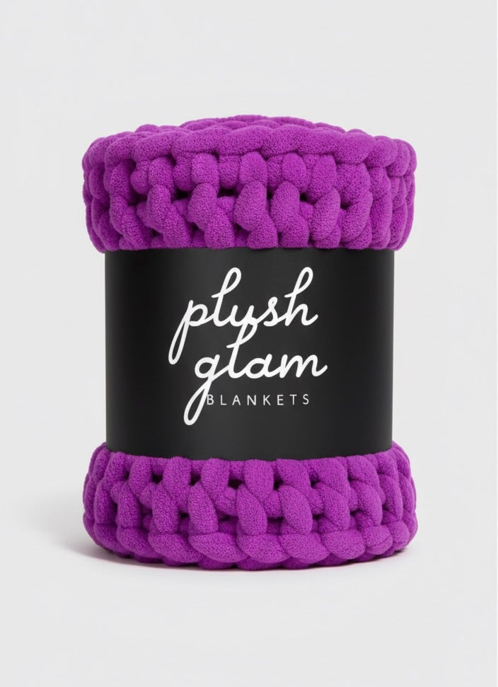 The Plush Throw – Neon Purple